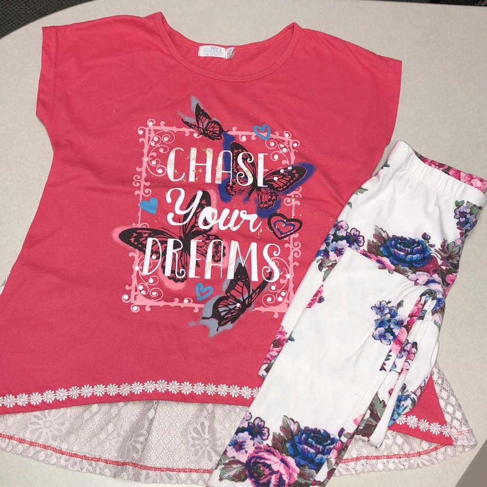 Mini Moca 2pc butterflies and flower set